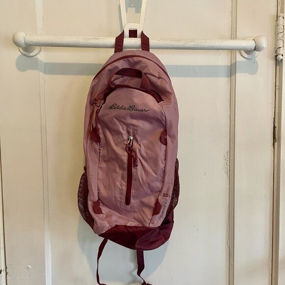Eddie Bauer Stowaway Packable 20 L Backpack | Color: Tearose - Picture 2 of 5